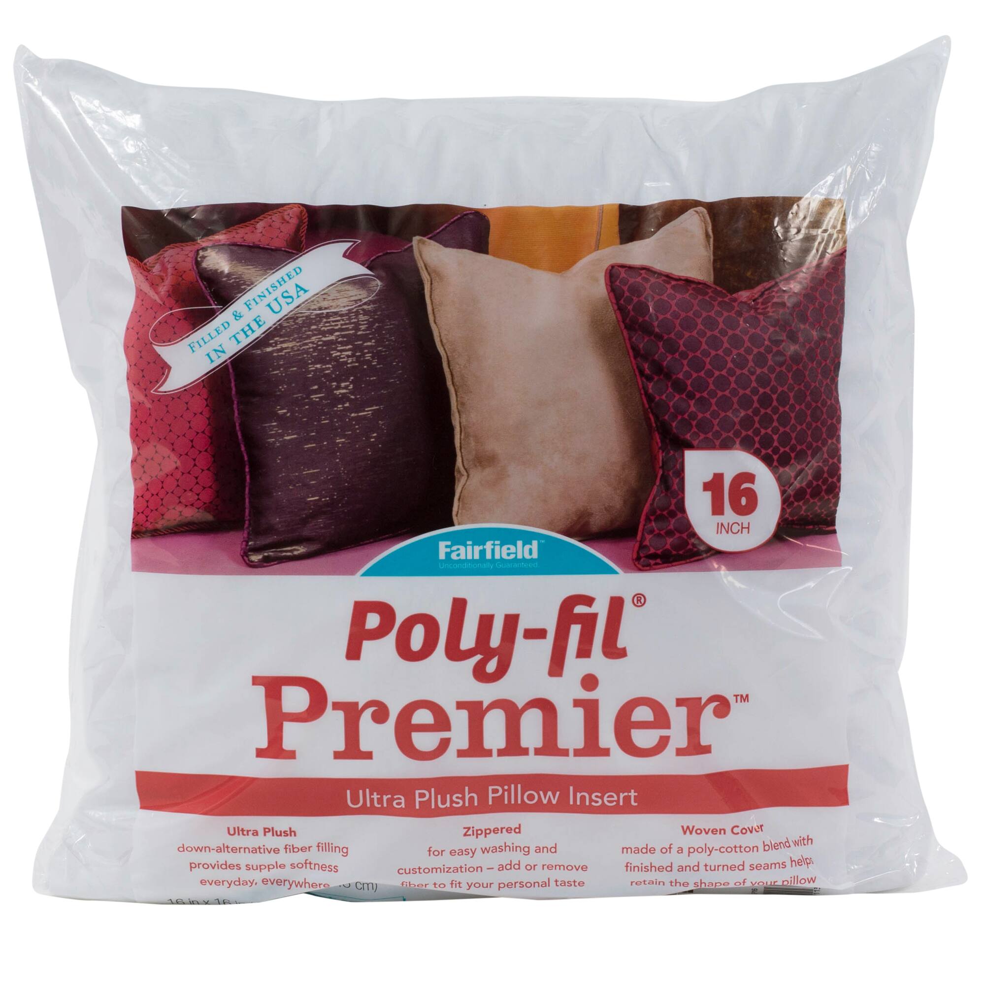 Poly-Fil® Premier™ 8ct. Pillow Insert, 16'' x 16''